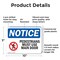 Signmission Pedestrians Must Use Main Door OSHA Notice Sign, Plastic, 10in W x 7in L, 2PK OS-2PACK-NS-P-710-L-17163 - alternate 6